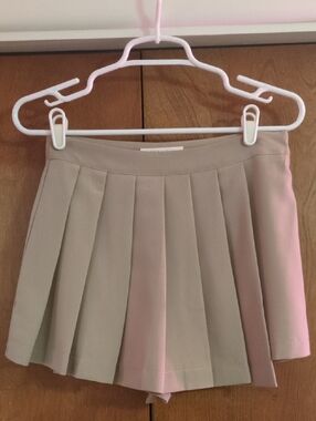 Khaki Mini Skort - S